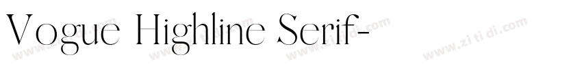Vogue Highline Serif字体转换